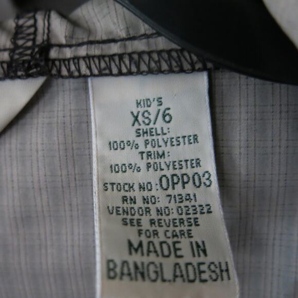 LL BEAN RAGU Express Soccer Challenge Hoodie Size XS/6 Kids Rain Polyester Black - Picture 10 of 13